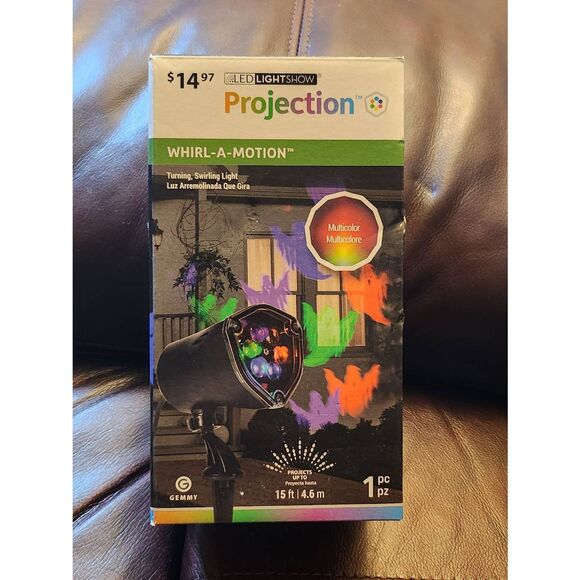 Gemmy Halloween SpotLight Kaleidoscope LED Projection Swirling Lighting Effect - Picture 1 of 5